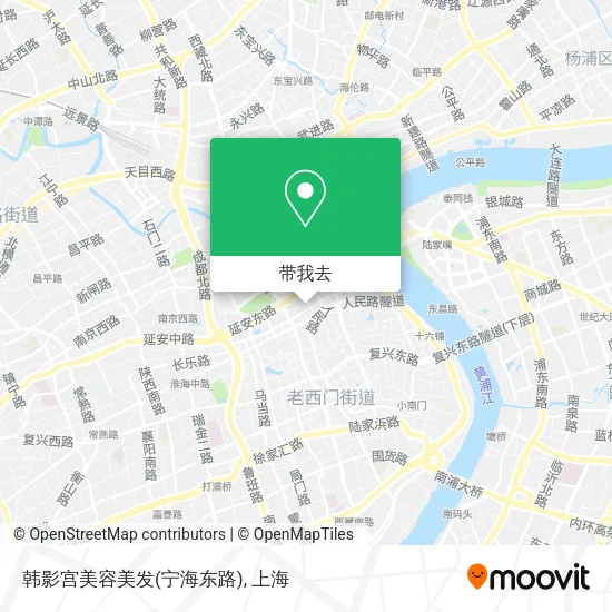 韩影宫美容美发(宁海东路)地图
