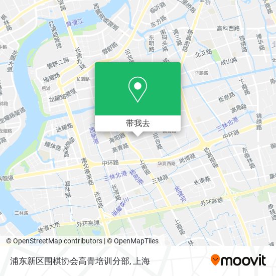 浦东新区围棋协会高青培训分部地图