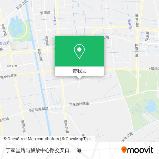 丁家堂路与解放中心路交叉口地图