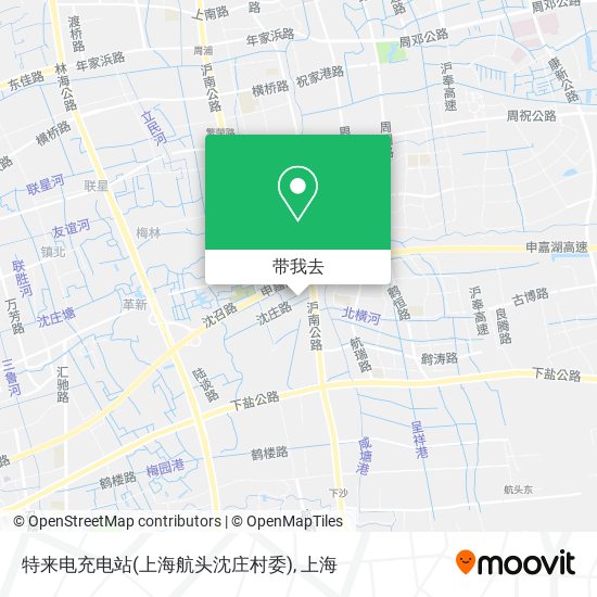 特来电充电站(上海航头沈庄村委)地图