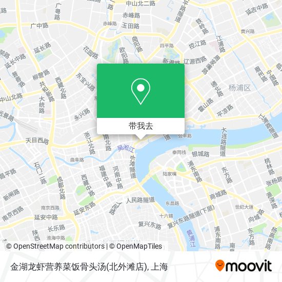 金湖龙虾营养菜饭骨头汤(北外滩店)地图