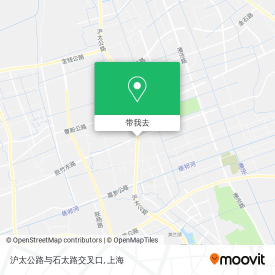 沪太公路与石太路交叉口地图