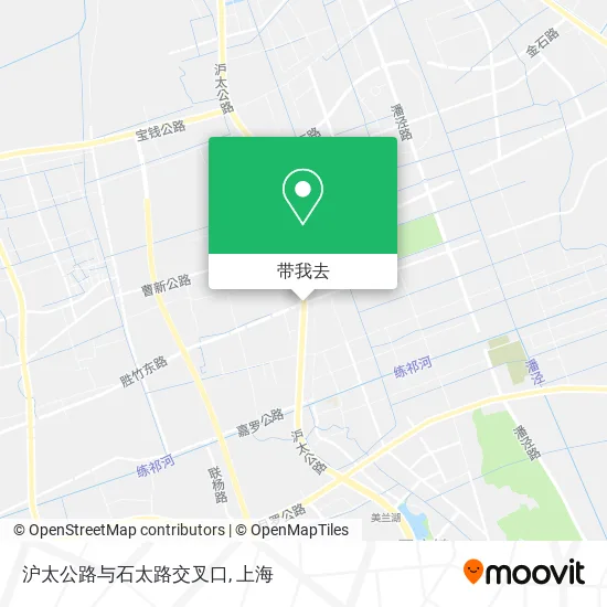 沪太公路与石太路交叉口地图