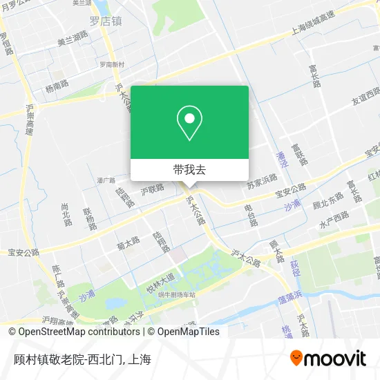 顾村镇敬老院-西北门地图