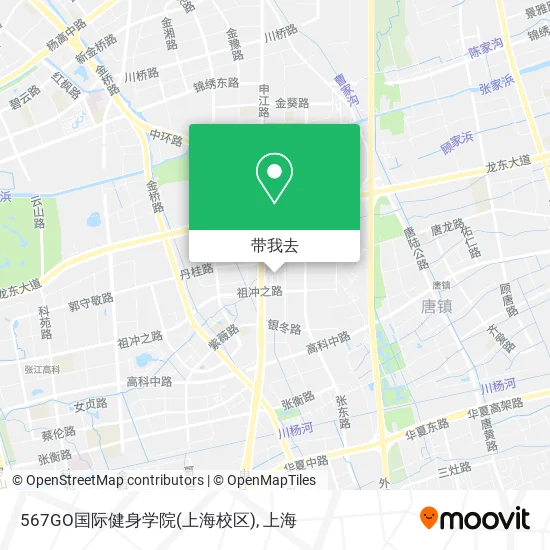 567GO国际健身学院(上海校区)地图