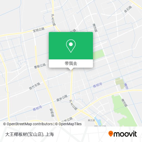 大王椰板材(宝山店)地图