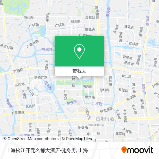 上海松江开元名都大酒店-健身房地图