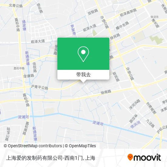 上海爱的发制药有限公司-西南1门地图
