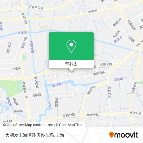 大润发上海泗泾店停车场地图