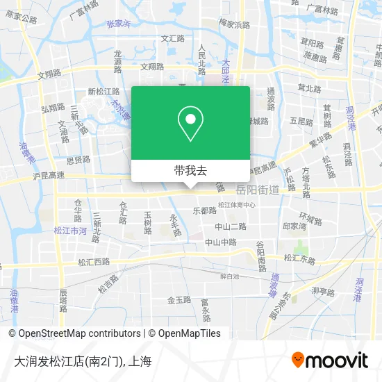 大润发松江店(南2门)地图