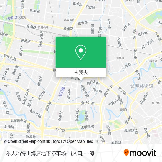 乐天玛特上海店地下停车场-出入口地图