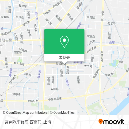 蓝剑汽车修理-西南门地图