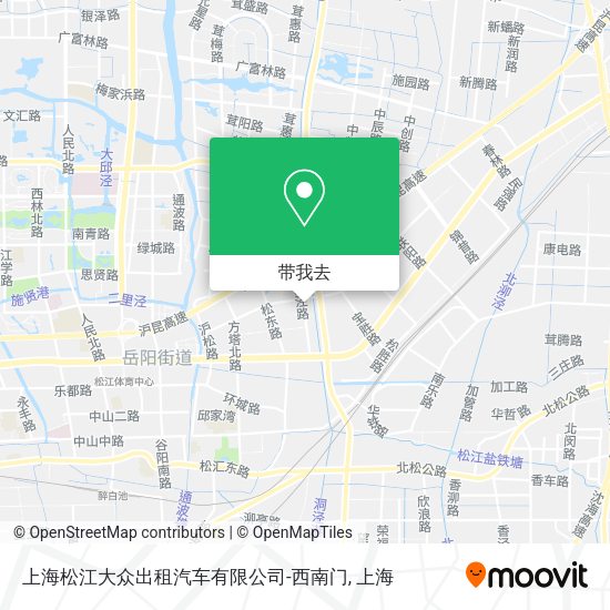 上海松江大众出租汽车有限公司-西南门地图