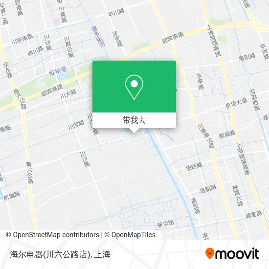 海尔电器(川六公路店)地图