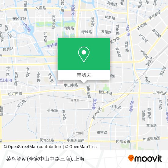 菜鸟驿站(全家中山中路三店)地图