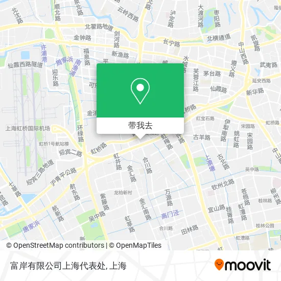 富岸有限公司上海代表处地图