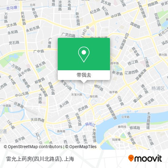 雷允上药房(四川北路店)地图