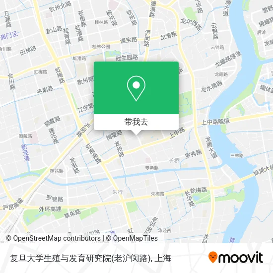 复旦大学生殖与发育研究院(老沪闵路)地图