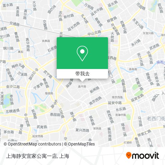 上海静安宜家公寓一店地图