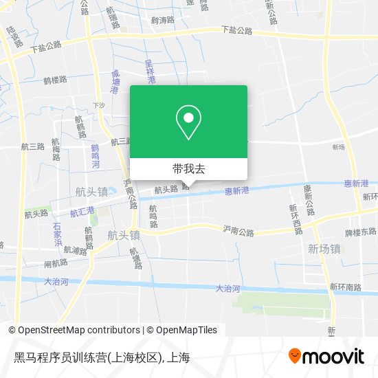 黑马程序员训练营(上海校区)地图