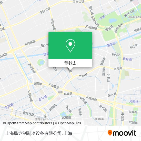 上海民亦制制冷设备有限公司地图