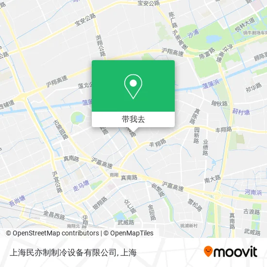 上海民亦制制冷设备有限公司地图