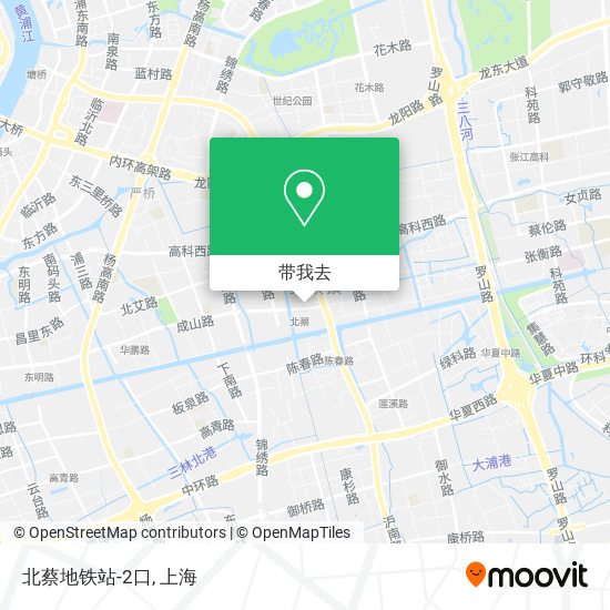 北蔡地铁站-2口地图