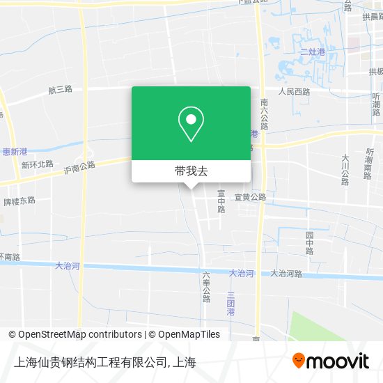 上海仙贵钢结构工程有限公司地图