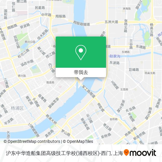 沪东中华造船集团高级技工学校(浦西校区)-西门地图