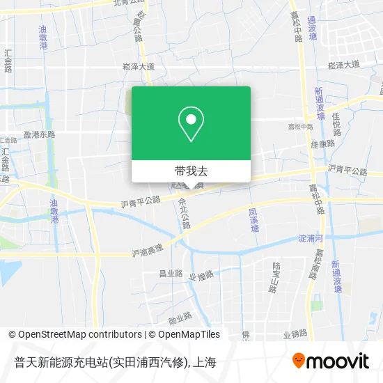 普天新能源充电站(实田浦西汽修)地图