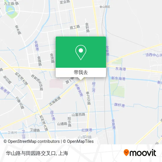 华山路与田园路交叉口地图