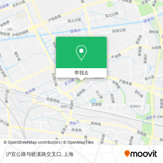 沪宜公路与槎溪路交叉口地图