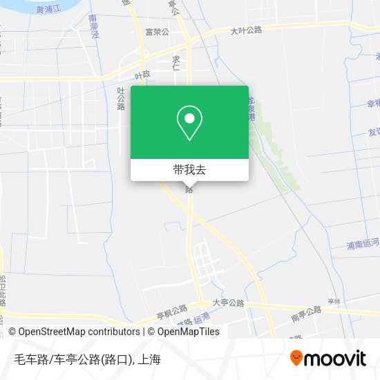 毛车路/车亭公路(路口)地图