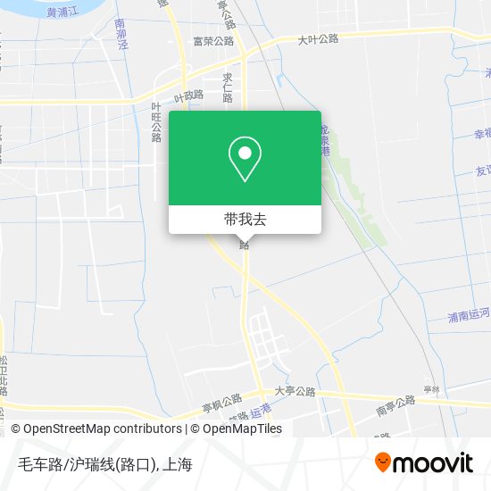 毛车路/沪瑞线(路口)地图