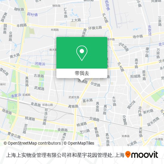 上海上实物业管理有限公司祥和星宇花园管理处地图