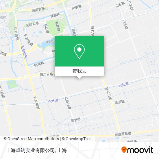 上海卓钓实业有限公司地图