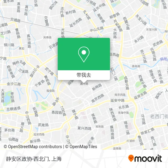 静安区政协-西北门地图