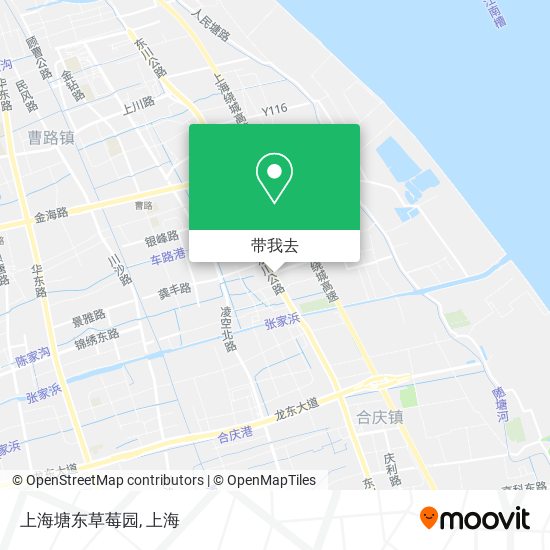 上海塘东草莓园地图