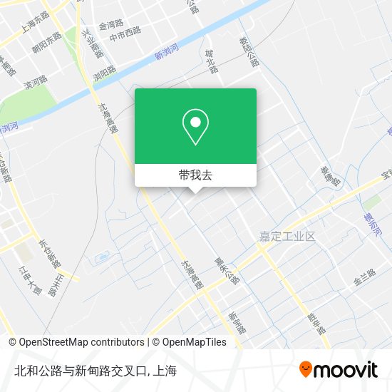 北和公路与新甸路交叉口地图