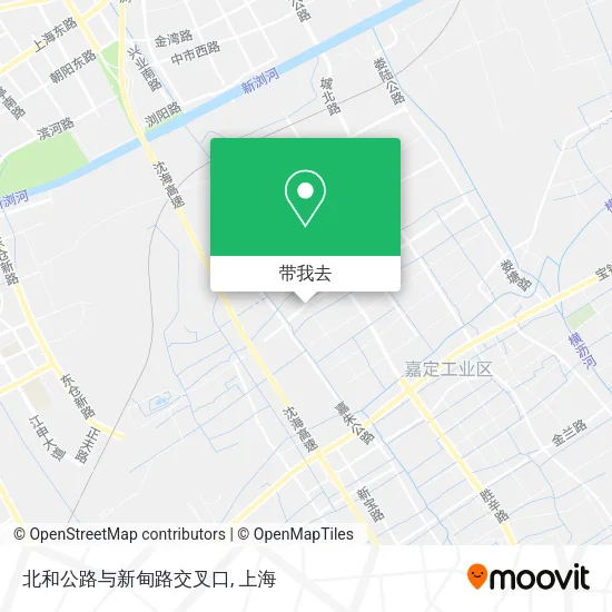 北和公路与新甸路交叉口地图