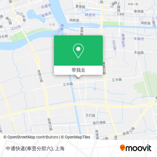 中通快递(奉贤分部六)地图