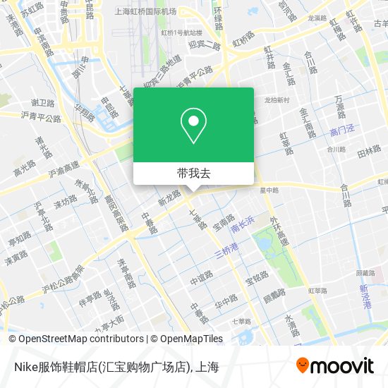 Nike服饰鞋帽店(汇宝购物广场店)地图