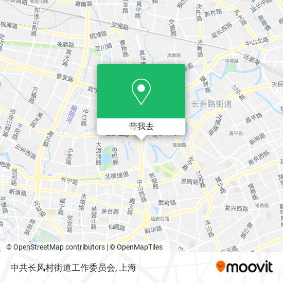 中共长风村街道工作委员会地图