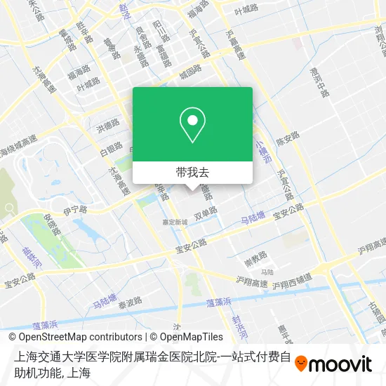上海交通大学医学院附属瑞金医院北院-一站式付费自助机功能地图