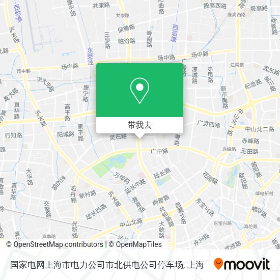 国家电网上海市电力公司市北供电公司停车场地图
