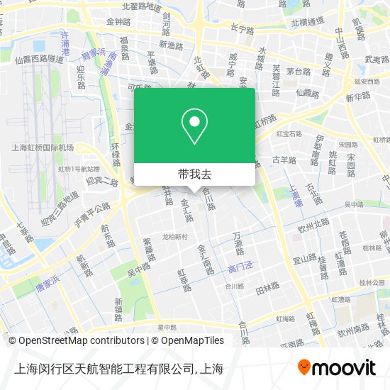 上海闵行区天航智能工程有限公司地图