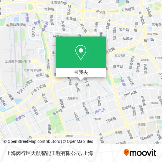 上海闵行区天航智能工程有限公司地图
