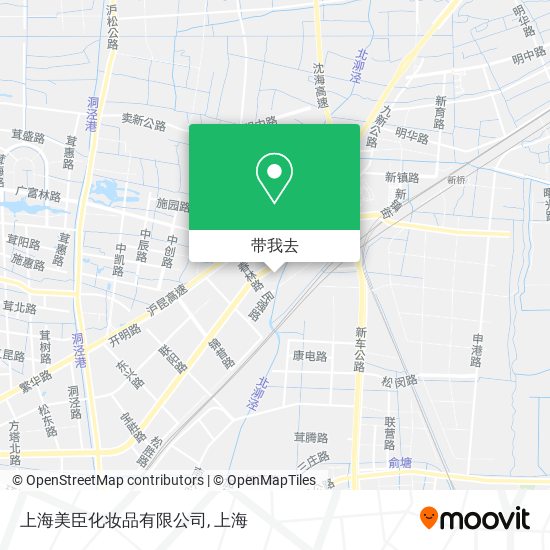 上海美臣化妆品有限公司地图