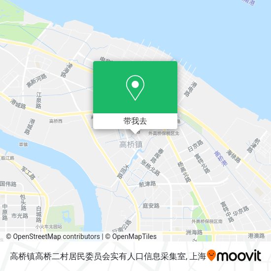 高桥镇高桥二村居民委员会实有人口信息采集室地图