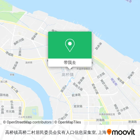 高桥镇高桥二村居民委员会实有人口信息采集室地图